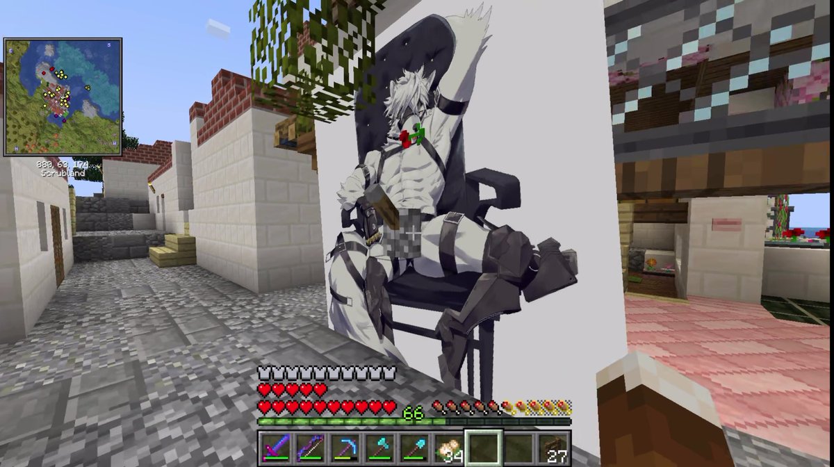 Friend is streaming their Minecraft world for me