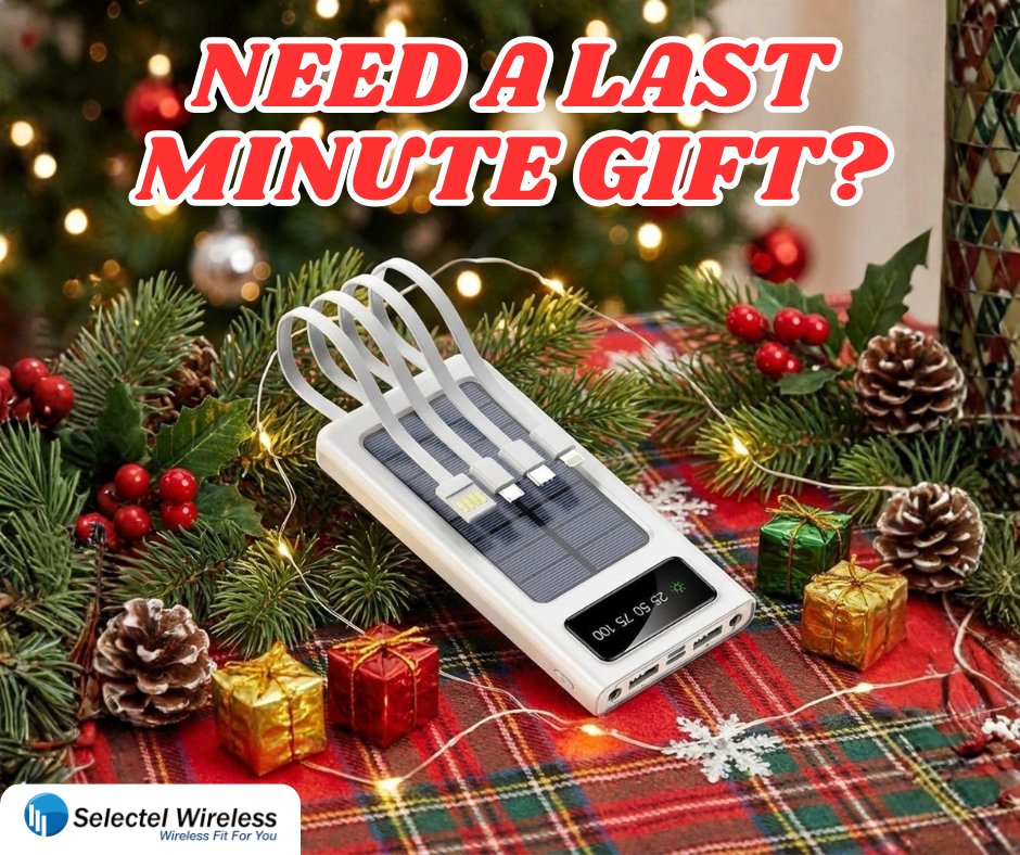 SelectelWireles's tweet image. 🎅 ATTENTION Last-Minute Santa Parents! 🎄
Are you down to the wire and still need that one final, perfect stocking stuffer that won't just end up in the junk drawer? Stop panic-scrolling! We have the ultimate practical gift that your teens (and you) will appreciate all year…