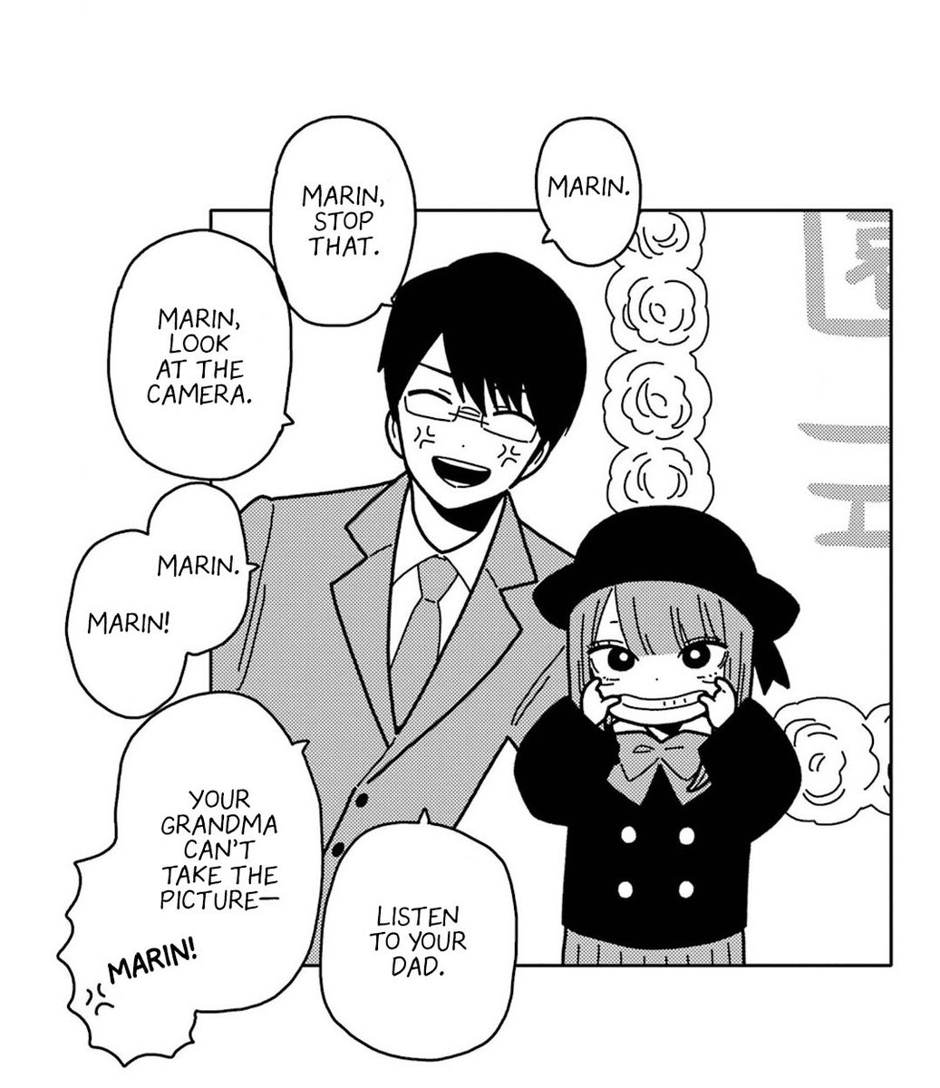 Manim_Asg's tweet image. Child Marin and her father 💕