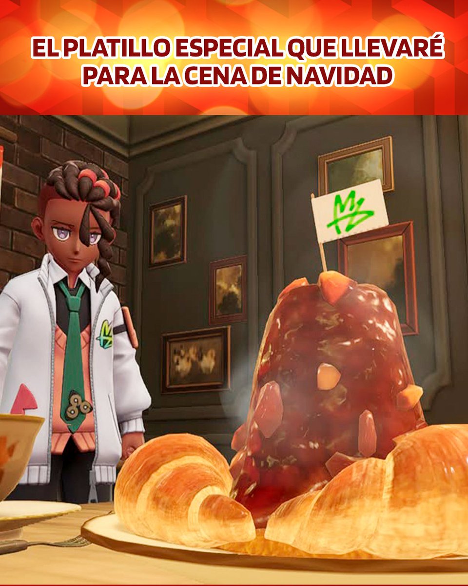 Pokemonlatam's tweet image. Un croissant de curry es una excelente opción para la cena de Navidad, ¿no creen? 😋