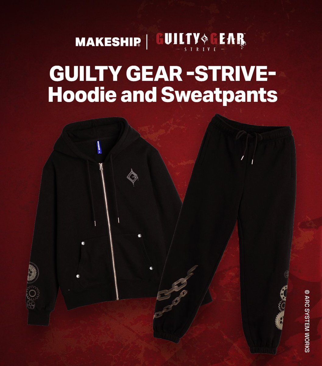 Our friends at Makeship just a released their GUILTY GEAR -STRIVE- Hoodie and Sweatpants combo! 🔥

Stay stylish and comfy this holiday season and get your set today!🔥
Hoodie: bit.pulse.ly/1qqjxeemtg
Sweatpants: bit.pulse.ly/zyhx2djoy7

#GGST