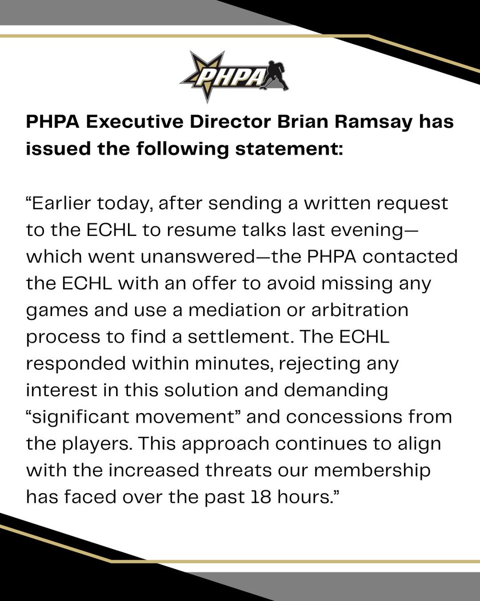 thephpa's tweet image. An update from PHPA Executive Director Brian Ramsay