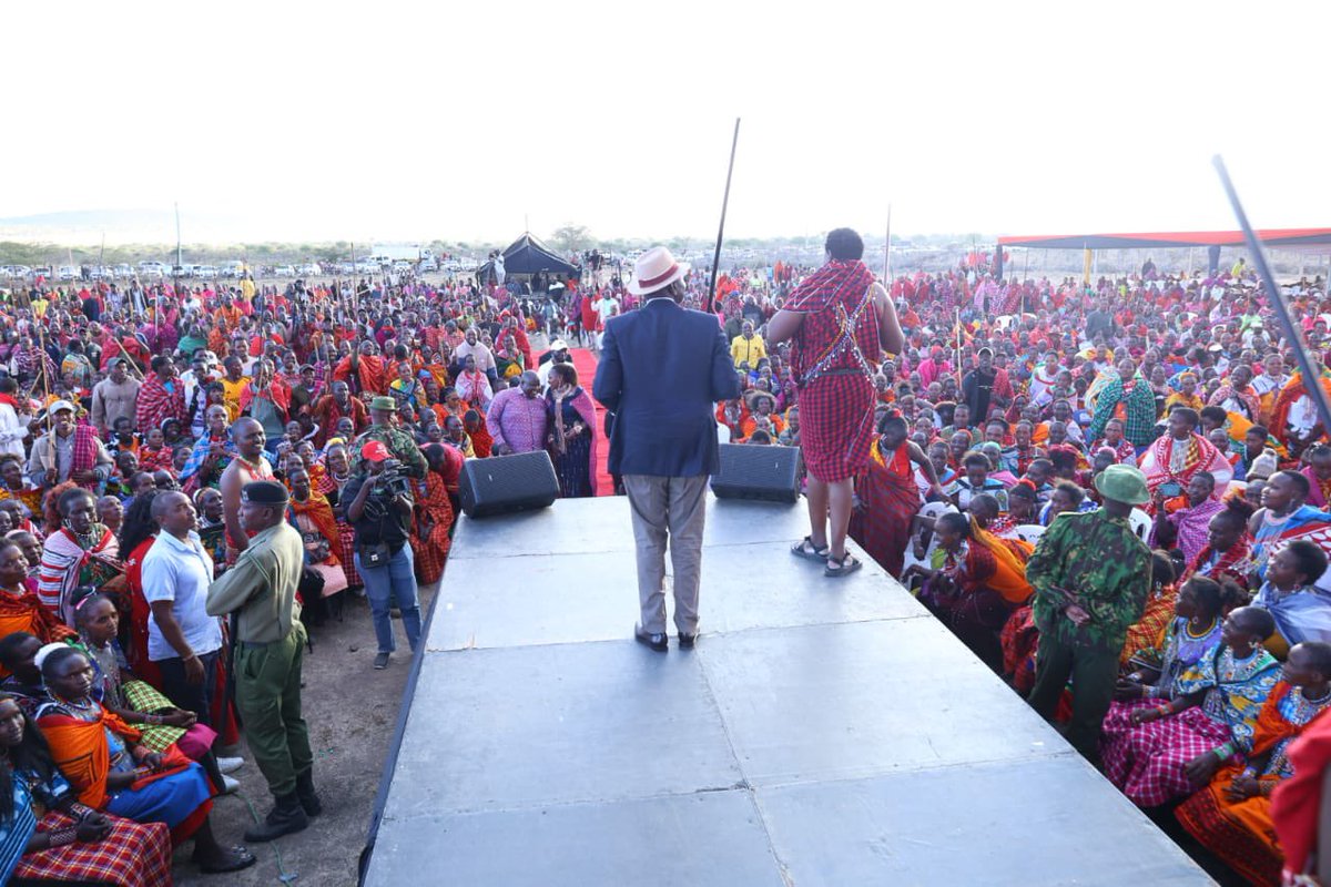 WilliamsRuto's tweet photo. We have taken a bold decision to transform Kenya and reverse years of slow and uneven development by implementing a comprehensive national plan that strengthens healthcare, expands access to quality education, and delivers infrastructure and food security across the country. 

Through this plan, we reaffirm our commitment to build a strong, self-reliant Kenya that leaves no citizen and no region behind.

Attended the Maa Community Christmas Party, Maasai Mara, Narok County.