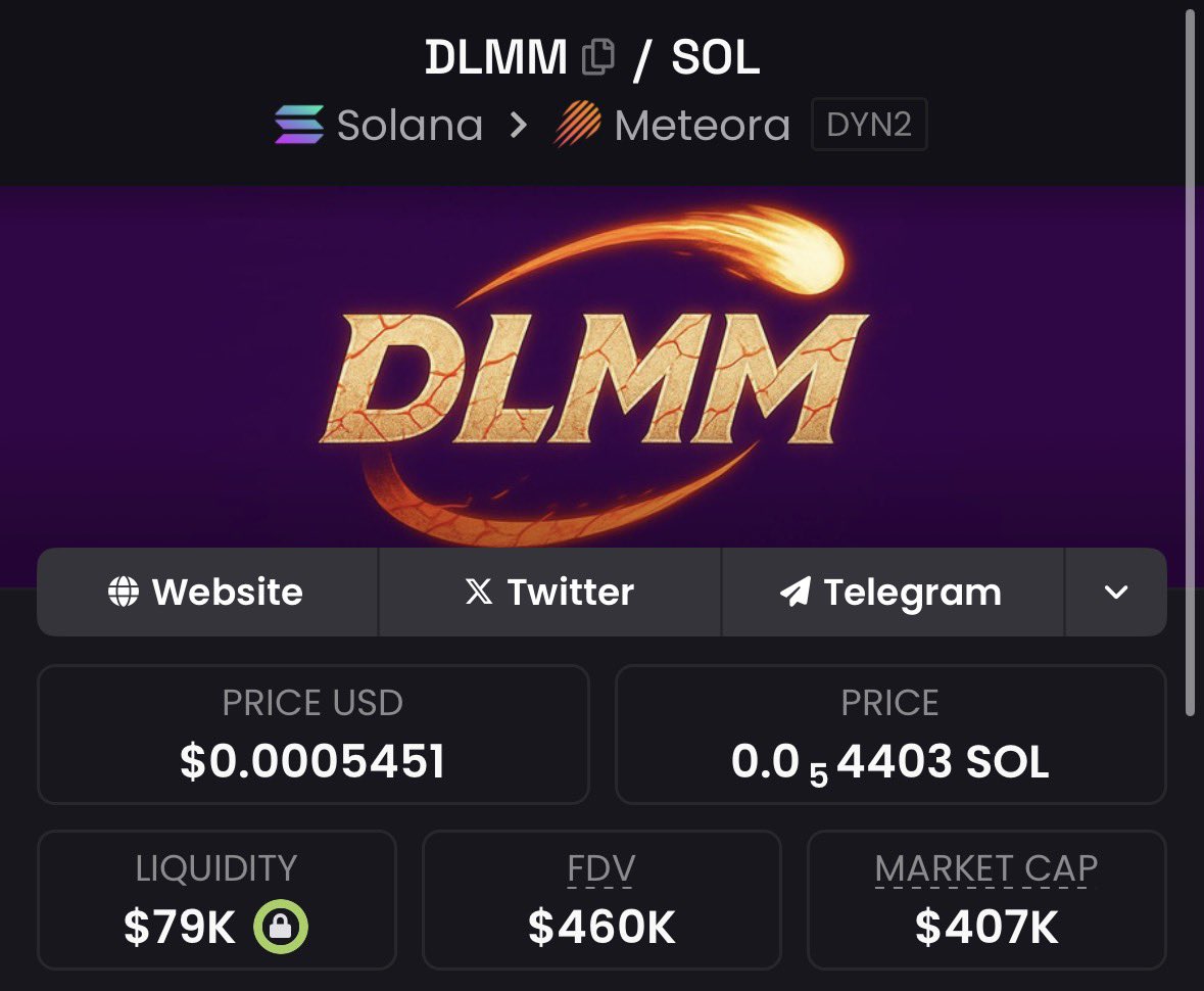 DLMMonSOL's tweet image. A quick reminder:

When AUM &amp;gt;&amp;gt; Liquidity; $DLMM is trading at a discount to our minimum book value

Not to mention this does not include any future revenue flows and burns

Fundamentally Undervalued ☄️