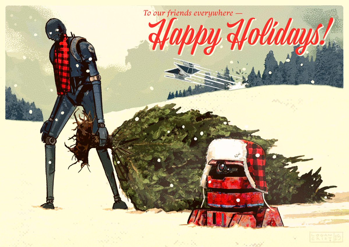ILMVFX's tweet image. Sending holiday wishes from a galaxy far, far away. 

Enjoy @Lucasfilm's 2025 Holiday Card.