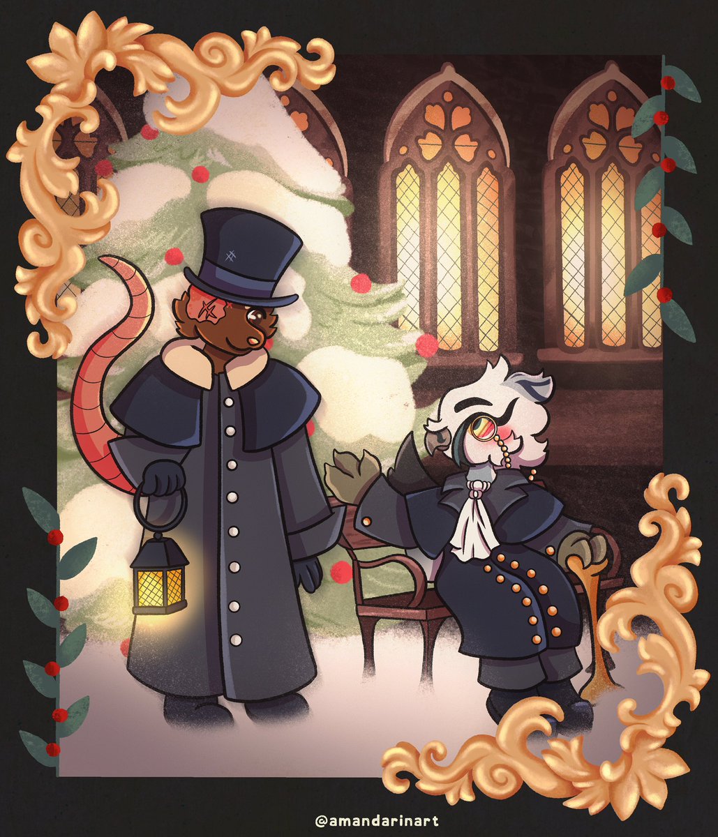 amandarinart's tweet image. ❄️🎄🌿🪵📜🖋️✨