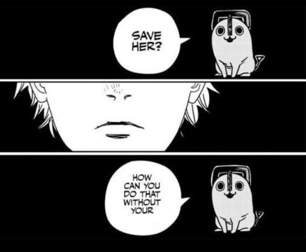 Why did pochita stop talking, is he stupid? 
#csm224