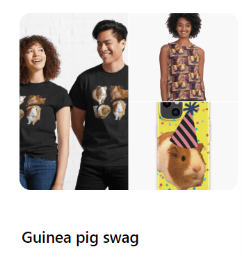 These cute guinea pig items were made by Emilie herself! She took the pictures, did the layout and designed the items! benable.com/sunflowersandt…