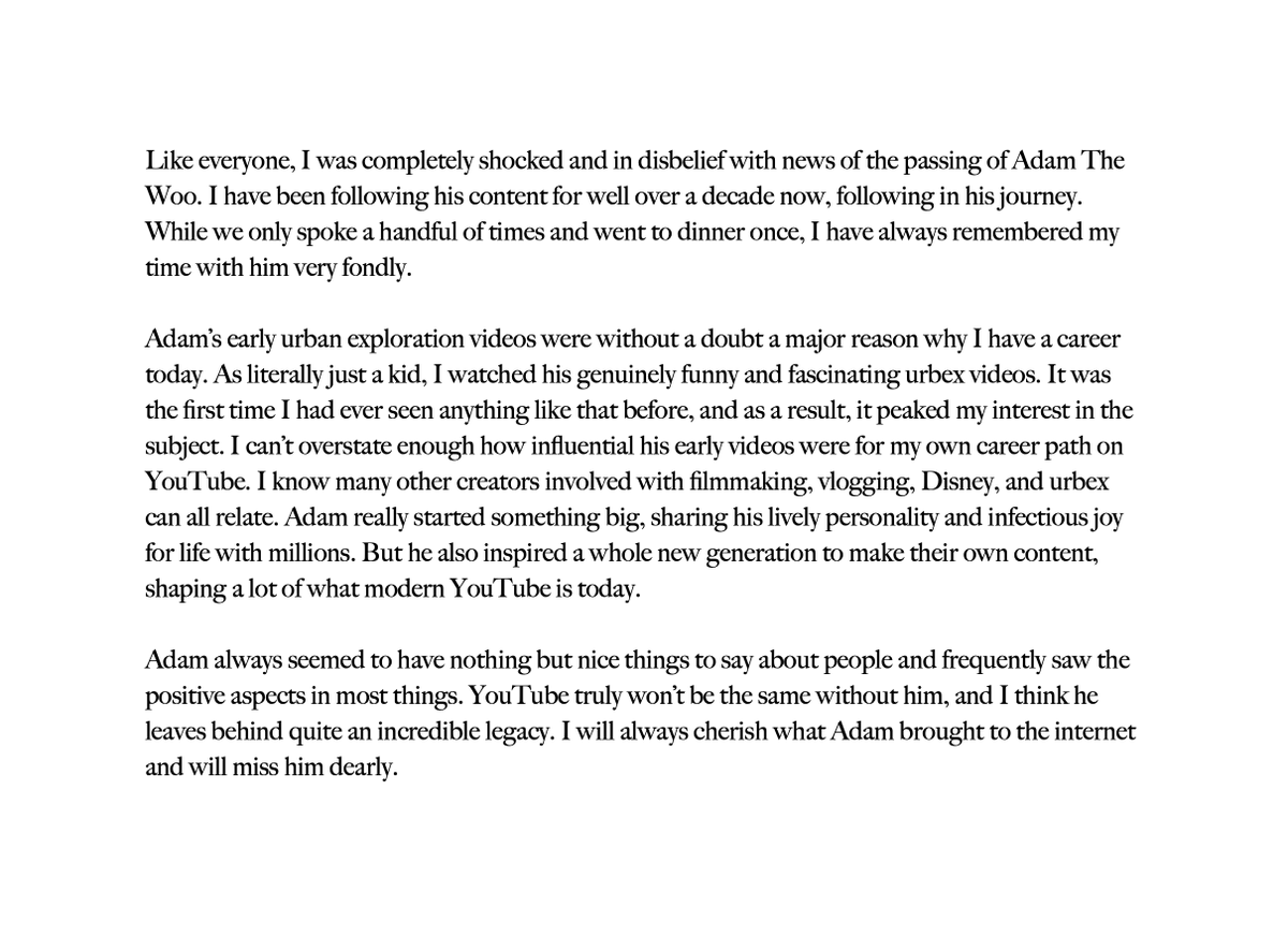 BrightSunFilms's tweet image. Regarding Adam The Woo