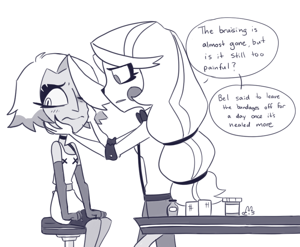 more distractions
#hazbinhotel #chaggie #charlie #vaggie #vaggi