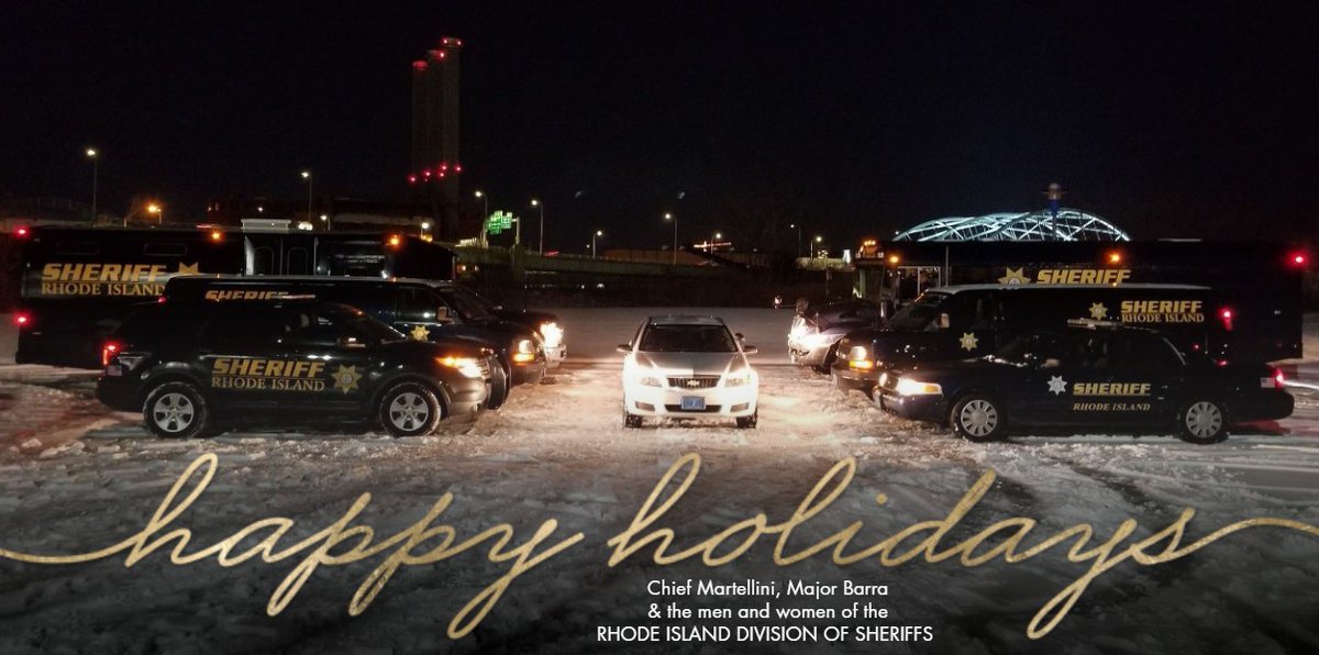 Happy Holidays!
Merry Christmas and a very happy and safe New Year from all of us at the #RISheriffs! 🎄🎅