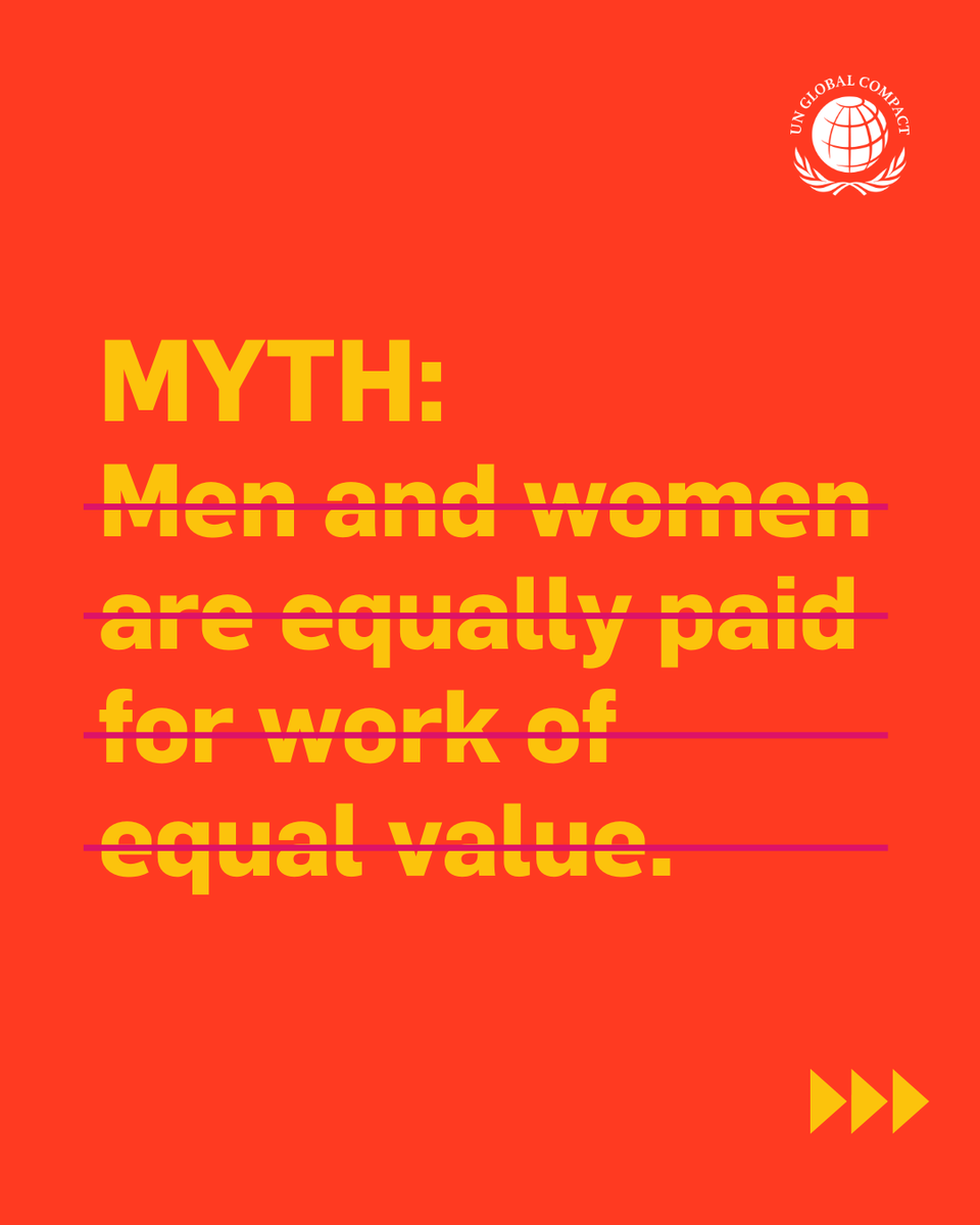 globalcompact's tweet image. Across all regions, women are paid less than men, with the global gender pay gap estimated at around 20 per cent.

Equal pay for work of equal value is a human right — and essential for sustainable growth.

➡️  Learn more: forwardfaster.unglobalcompact.org/gender-equality

#EqualPay #GenderEquality