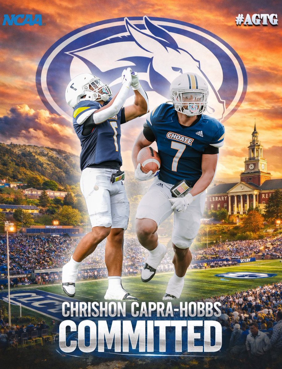 ChrishonCapra's tweet image. I am excited to announce my commitment to further my academic and athletic careers at @Colby_Football! I'd like to thank my parents, the Colby coaching staff, and everyone for the support they have shown me through this process. 
@coach_spinnato @CRHFootball @CoachMaxWarden