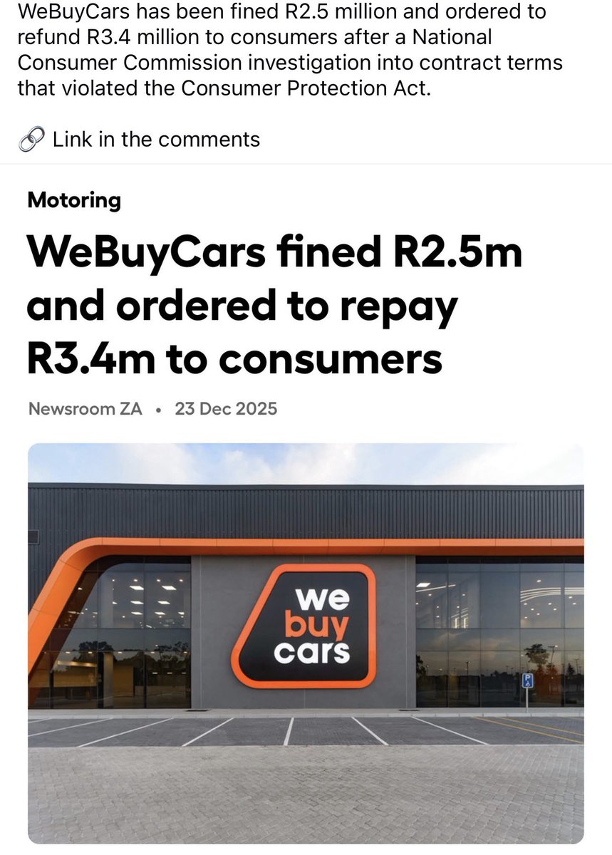 view4you_sa's tweet image. We as a country must also Thank and acknowledge The National Consumer Commission  @TheNCC_RSA 

We can confidently say they have shown up and delivered in the Motor Vehicle Industry. They are definitely not captured and they definitely do not like cold drink 🫣

Thank You…