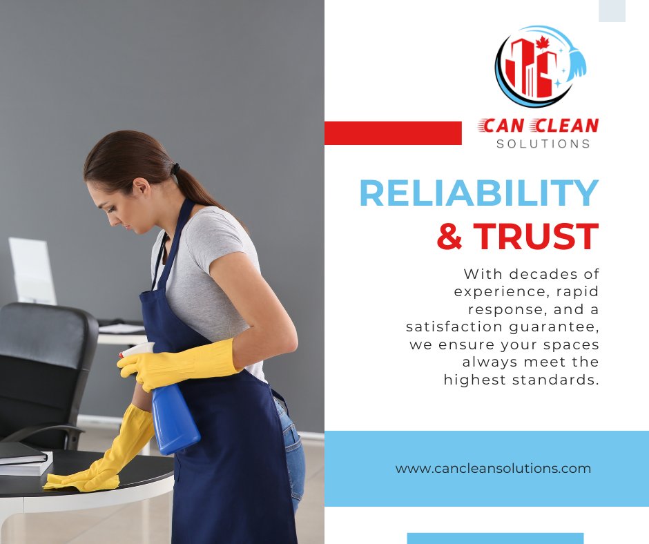 CanCleanSol's tweet image. Trusted by businesses across the GTA! 🏢✨ With decades of experience, lightning-fast responses, and a satisfaction guarantee, Can Clean Solutions keeps your spaces spotless, safe, and professional every time.

#cleanwithconfidence #gtabusiness #professionalcleaning