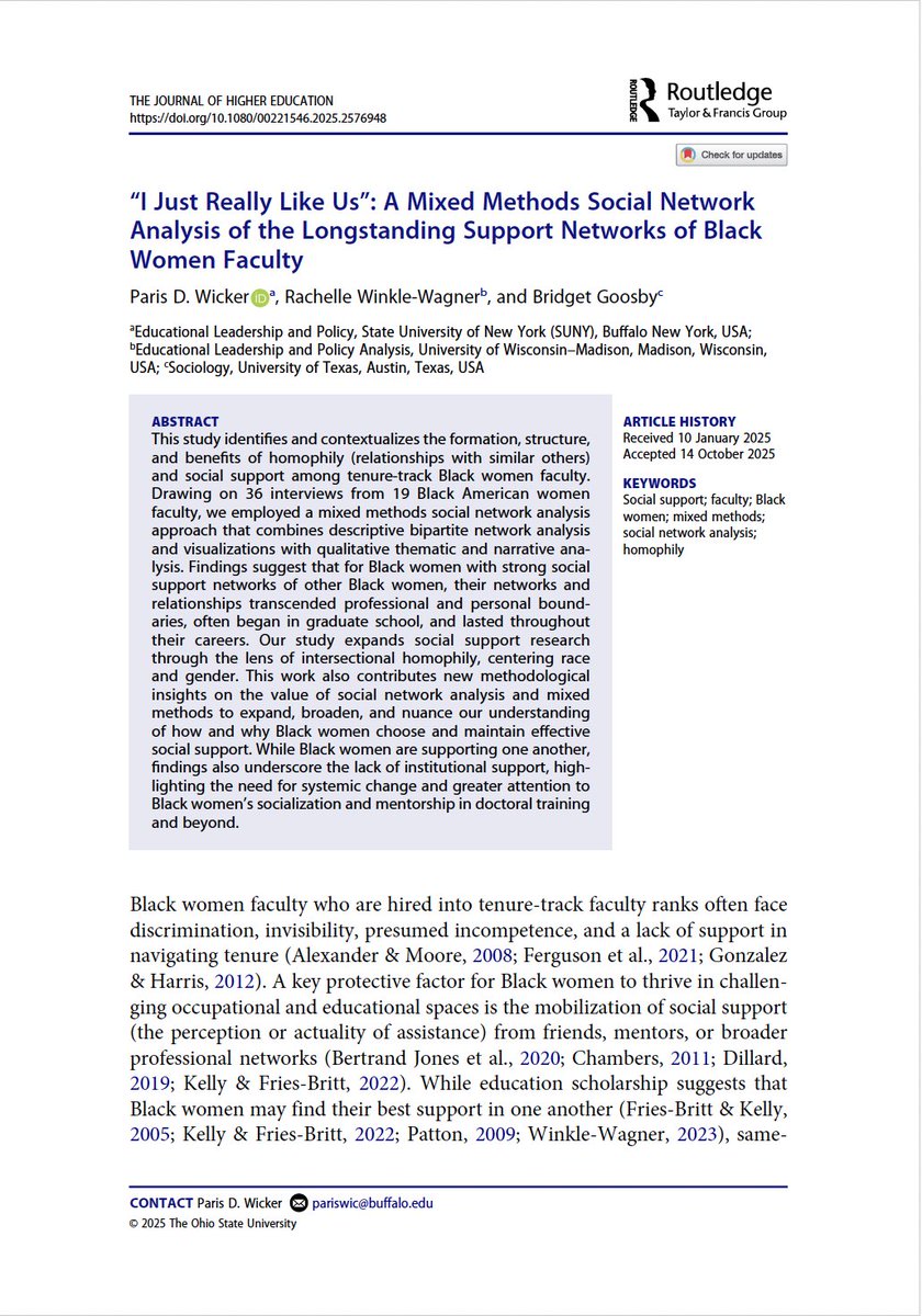 Paris Wicker, Ph.D. tweet media