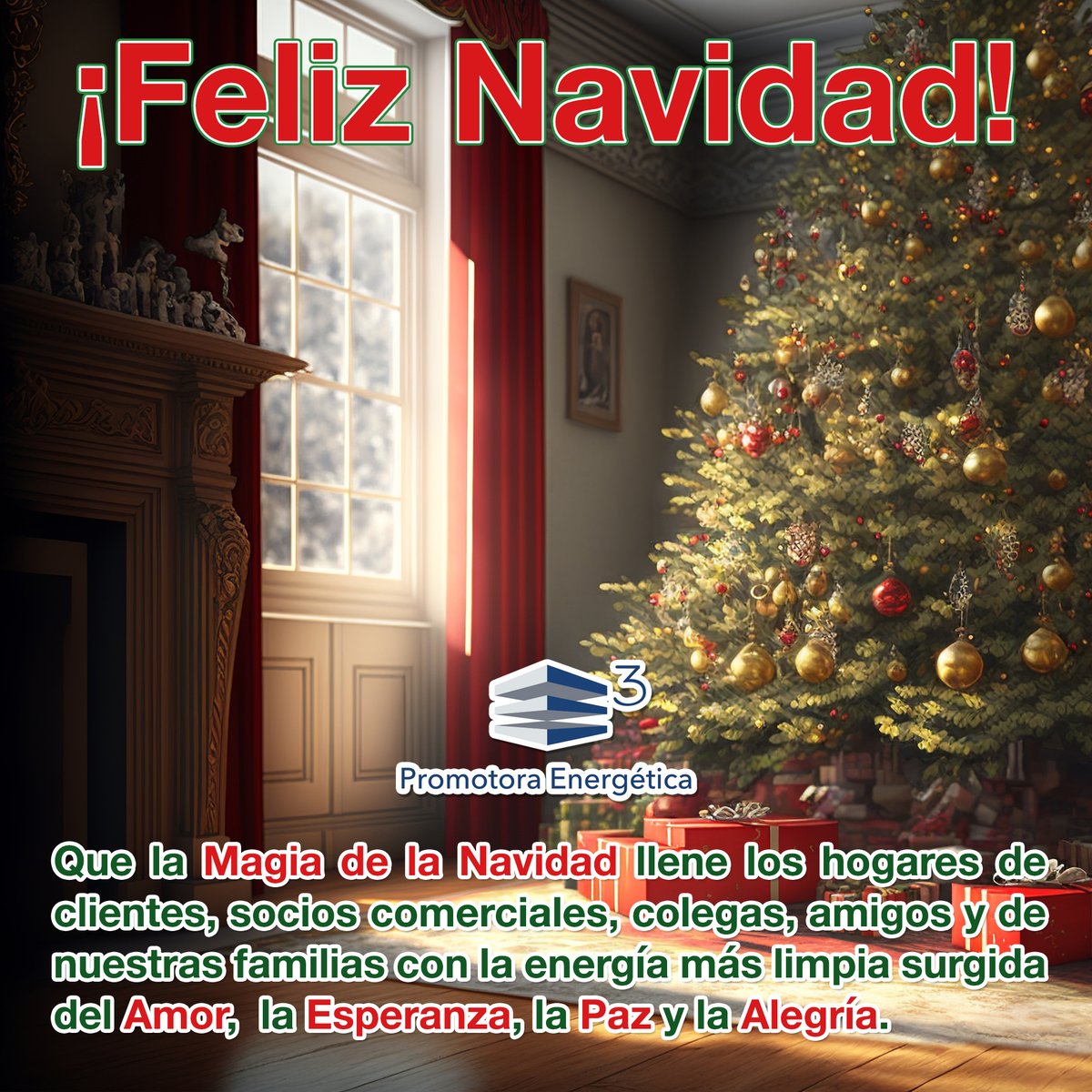 energeticae3's tweet photo. 🌲Que la Magia de la Navidad llene los hogares de clientes, socios comerciales, colegas, amigos y de nuestras familias con la energía ✨ más limpia surgida del Amor,  la Esperanza, la Paz y la Alegría. ❤️ 🙏🏼🕯

#Feliznavidad #navidad2025 #NavidadEnFamilia https://t.co/FUo4IvvVZr