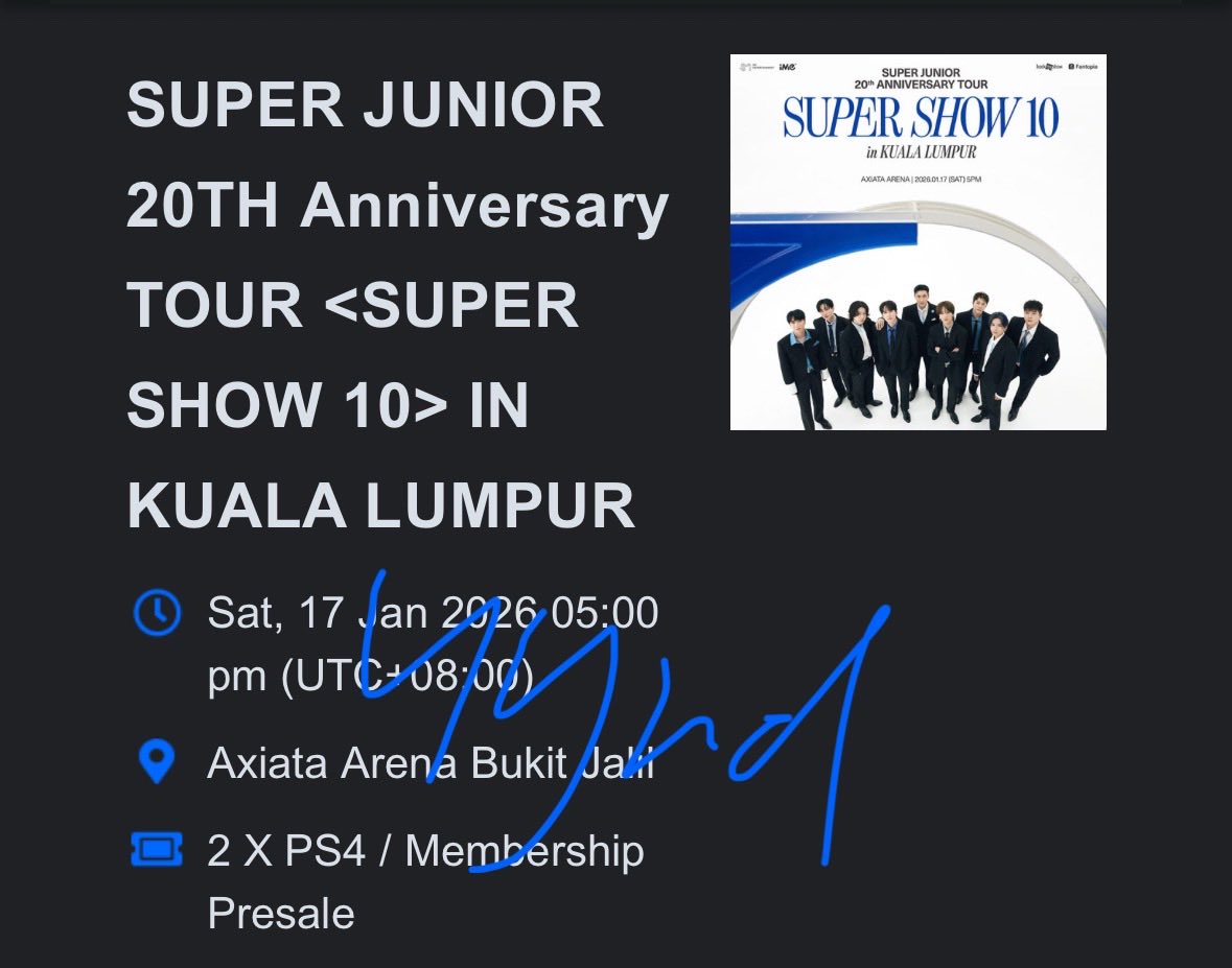 Guys help rt please

WTS dijual tiket Super Junior Super Show 10 Kuala Lumpur
2 pax PS4
2,8jt/tix
DM ya

No tipu-tipu, jgn tipu aku juga 🤣🙏🏼
#wtssupershowinkualalumpur #wtsss10inkl #ss10inkl
