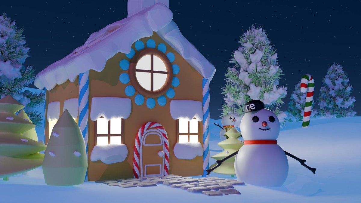 Been working on something special for the holidays 🎄✨
Here’s a sneak peek of my <a href="/re/">Re</a> x <a href="/0xfairblock/">Fairblock</a>  Christmas 3D animation, can’t wait to share the full piece once I'm finished💜