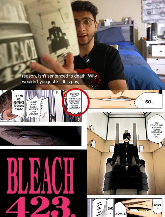 DBZimran's tweet image. BLEACH is a great litmus test for those who can and can't read.