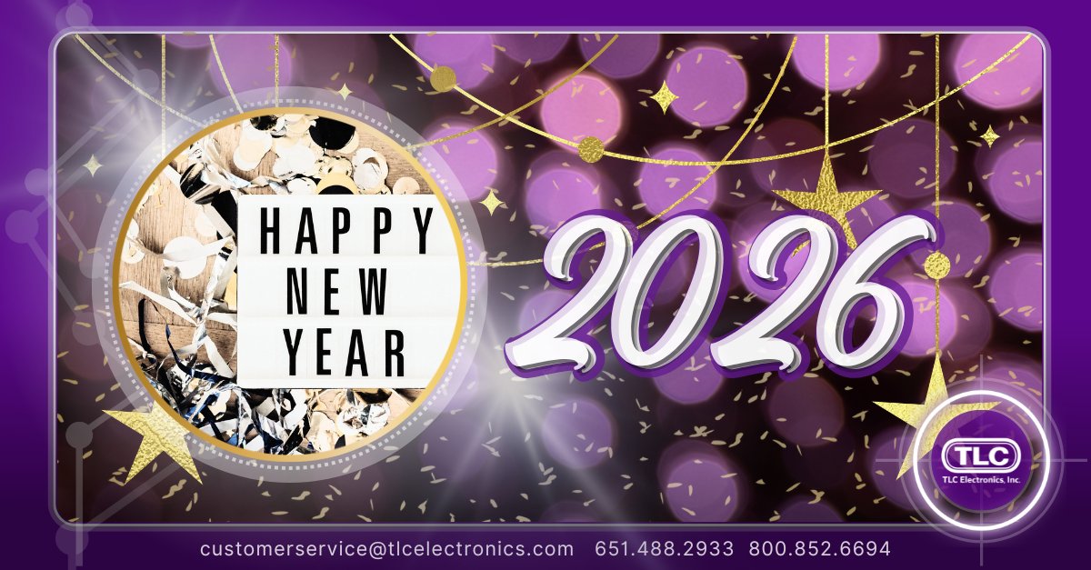 🟦 Happy🎉New🎊Year

Cheers to 2026 from everyone at TLC Electronics!