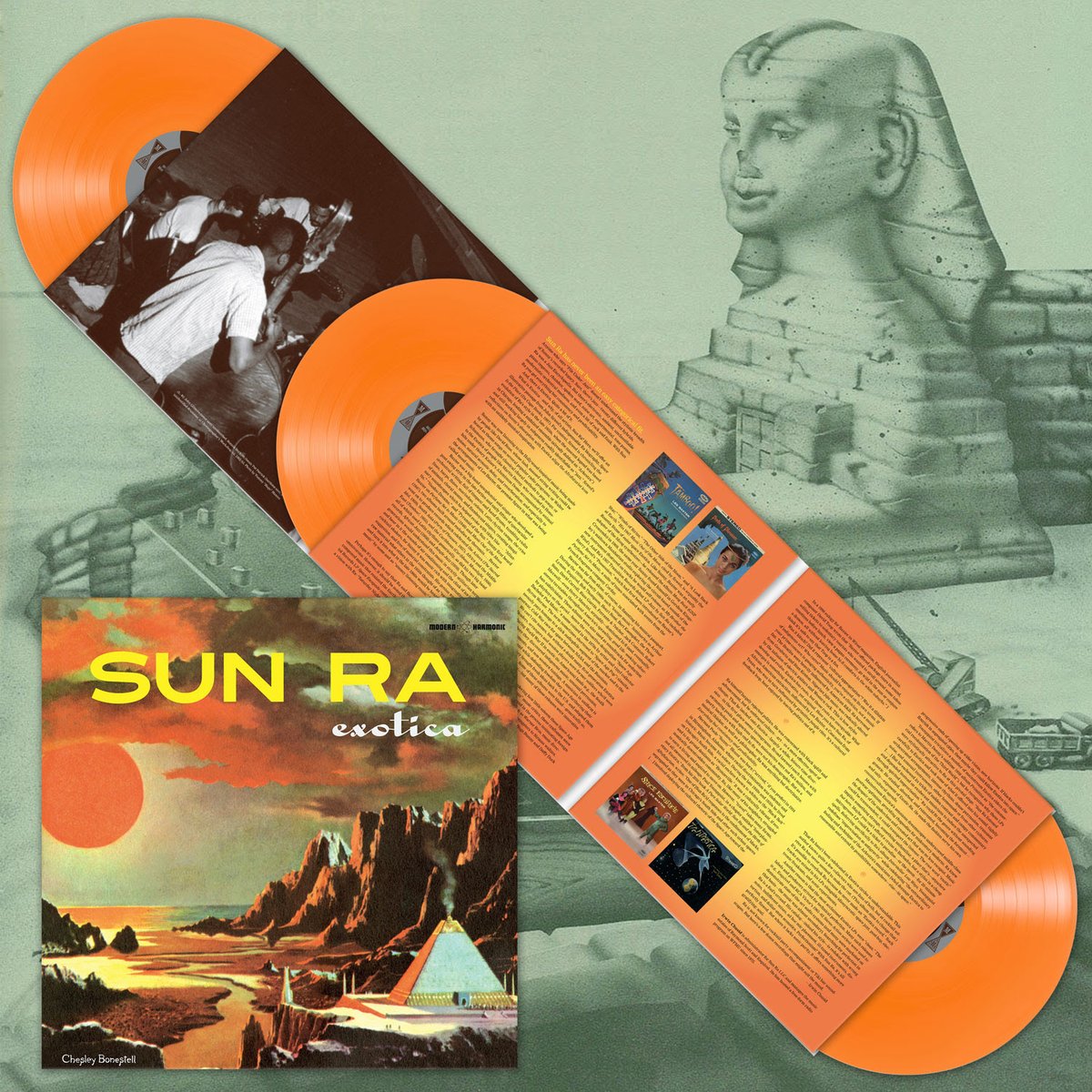ModernHarmonic's tweet photo. Interdimensional exotica in the form of eccentric space jazz, sonic experimentation, Afro-centric rhythms &amp; ostinato electronic freakouts! 

In stores 2/13! Live in a record store desert? Preorder here: https://t.co/BBnozROZMa https://t.co/fptqvyOitn