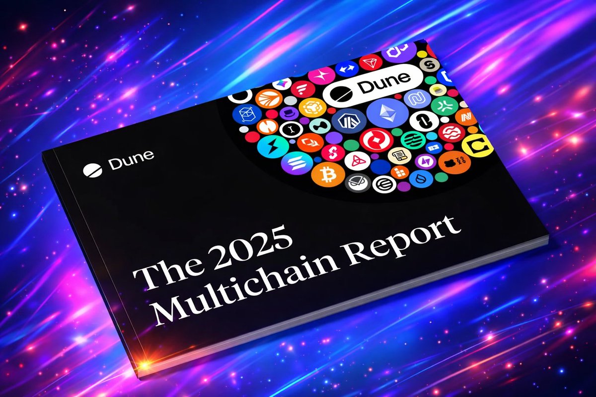OssyCrypto's tweet image. A yearbook for the #multichain world @Dune 
2025 was a banner year for the multichain vision. Dune leaned into that reality by onboarding more than 40 new networks and expanding support to over 100 #chains across the platform.

Across the industry, ecosystems shipped at a