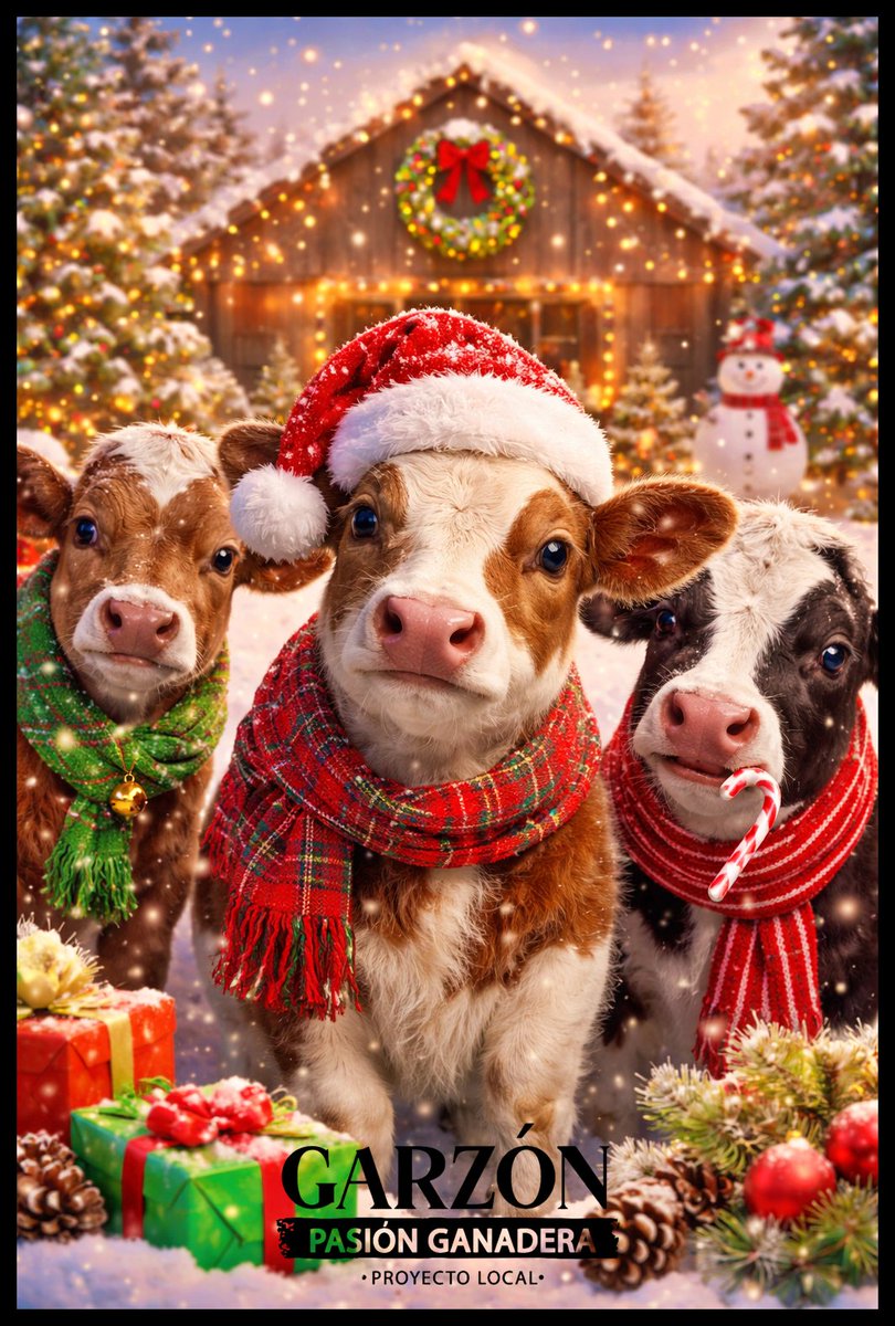 GarzonLocal's tweet image. 🎄🐄
En esta Navidad celebramos el trabajo del campo, el compromiso del ganadero y el esfuerzo diario que fortalece nuestra ganadería. Que estas fiestas traigan bienestar para sus familias, salud para sus animales y prosperidad para cada predio.
@Fedegan @jflafaurie
