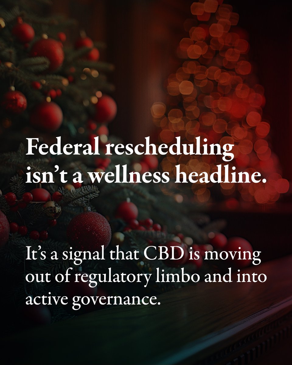 MileHighLabs's tweet photo. We’ve had a few conversations this week about what federal rescheduling really means for CBD — especially during a quieter holiday stretch.

This shift isn’t about hype or fast wins.
It’s about governance, scrutiny, and long-term readiness.

Our latest blog walks through what’s changing, what isn’t, and why that distinction matters. 🔗https://t.co/fhmvUCSFeT🔗