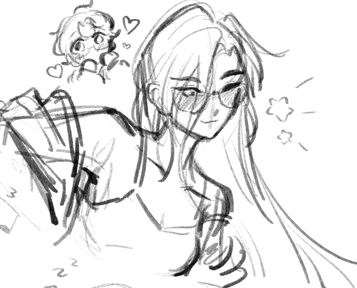 lemelonbread's tweet image. luka bday art made me sad so i doodled modern au hyuluka to cope #alnst #hyuluka