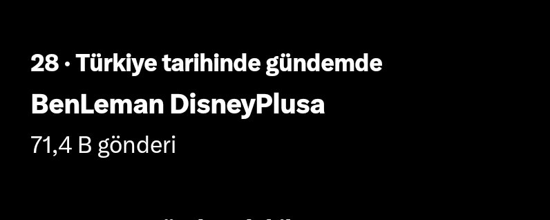 sayın sarışın sayın terzioğlu her kim varsa acil buraya gelin dünya gündemine girdik ama ülke gündeminden düşüyoruz yalvarırım koşun biz o zirveyi göreceğiz nolur

BenLeman DisneyPlusa