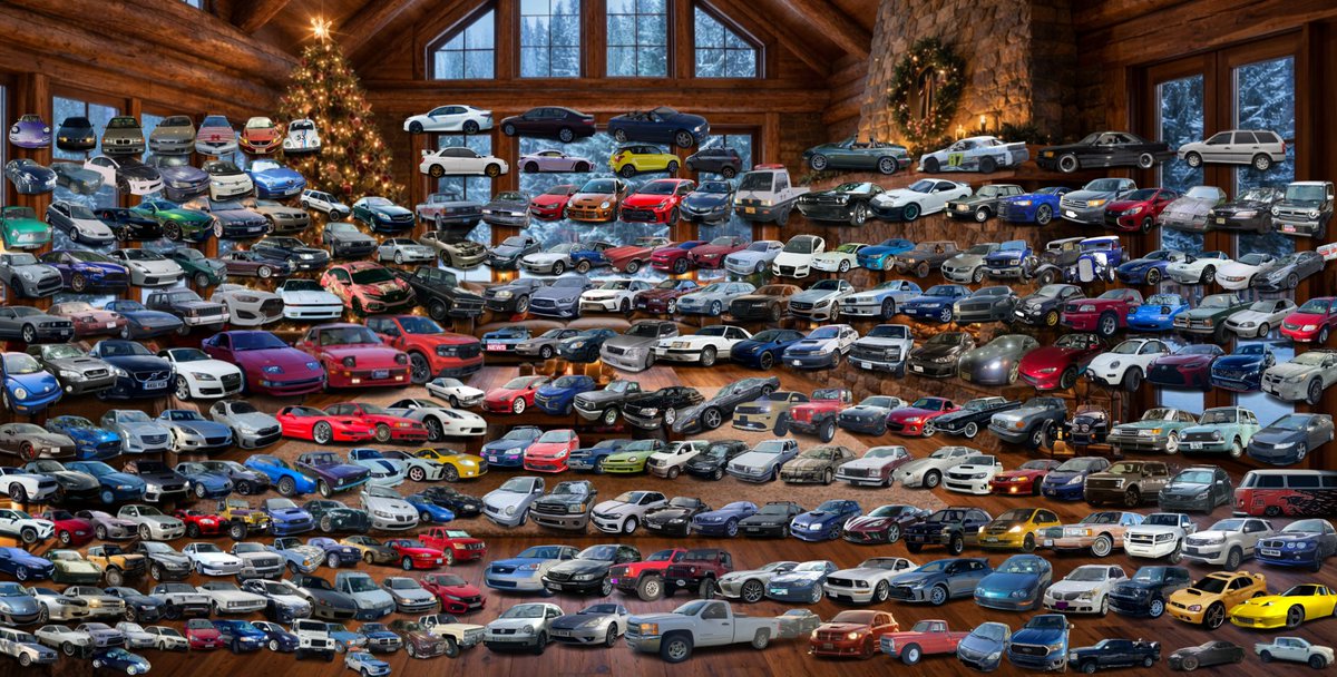 burgeoisiee's tweet image. the 2025 Christmas car meet!