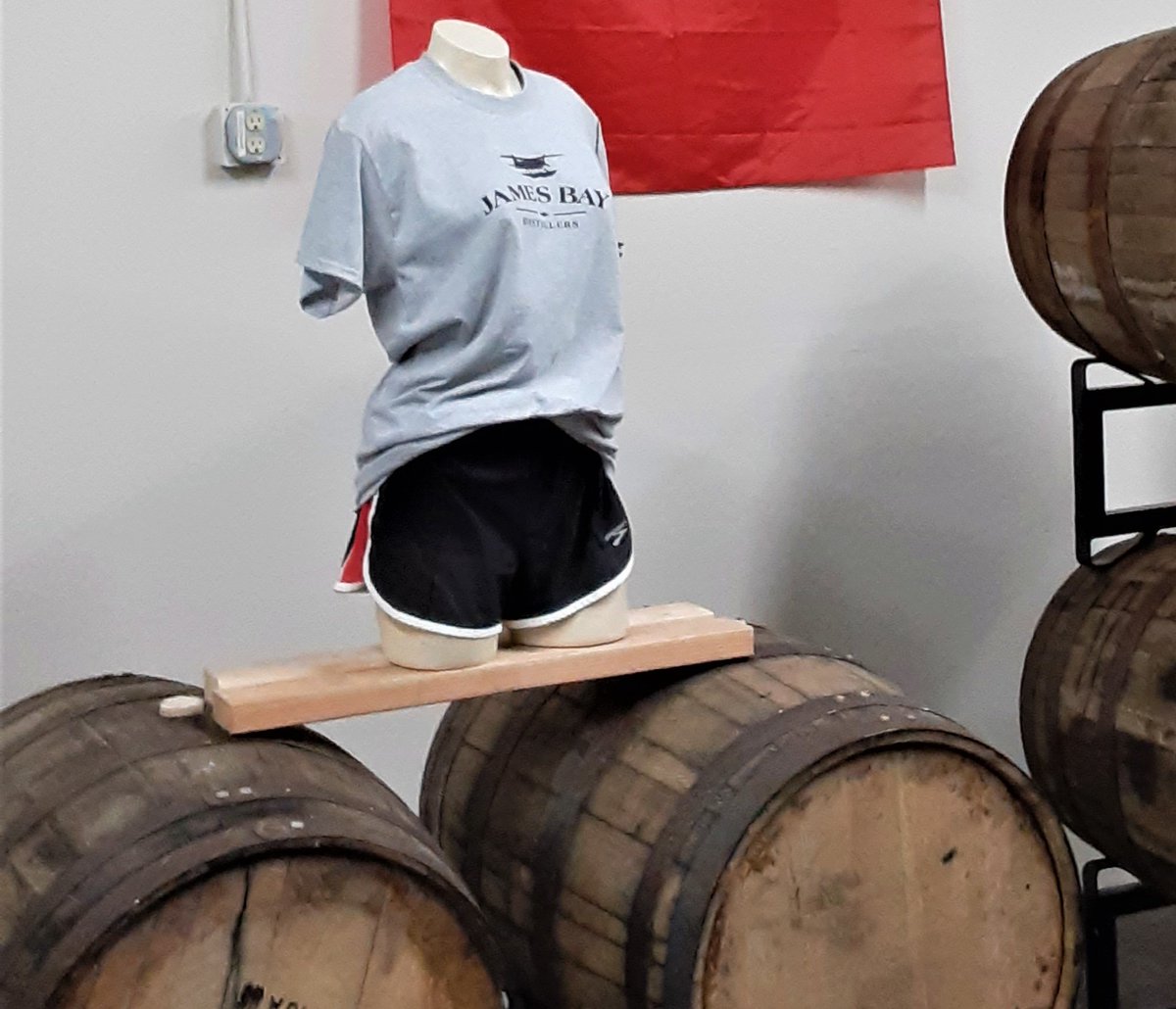 T-shirt Tuesday! A limited number of our trendy grey JamesBayDistillers logo tshirts are available, first-come, first-serve in sizes M and XL only! #FreeWithPurchase of #whiskey #gin #vodka $20+ value!  At the distillery only! :-) #painefield #mukilteo #everettwa #craftdistillery