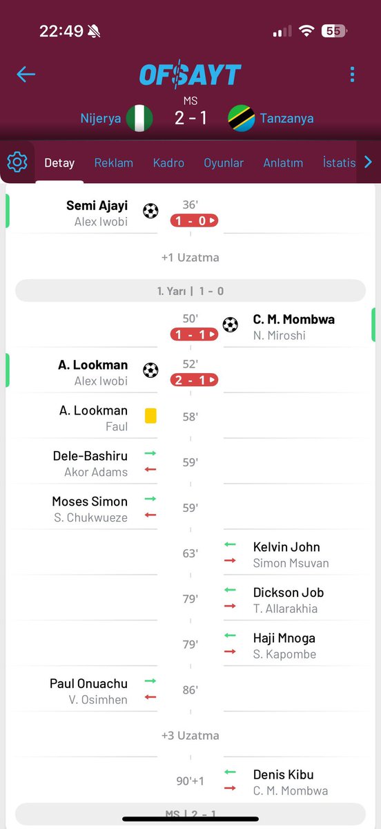 Onuachuyu son 4 dakka kala oyuna almış aq oğlu