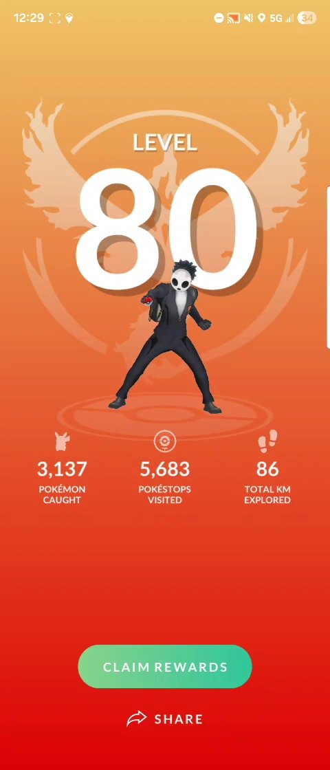 FillainPoGo's tweet image. Hit level 80 with my co-Community Ambassador @RoogzzPoGo 🥳

#pokemongo #level80