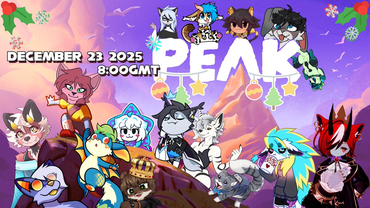 Today we are playing some Peak with a number of other incredible beans~!

You can also come fuck with our game using Crowd Control!

Come join the fun at twitch.tv/nyxienocturnal