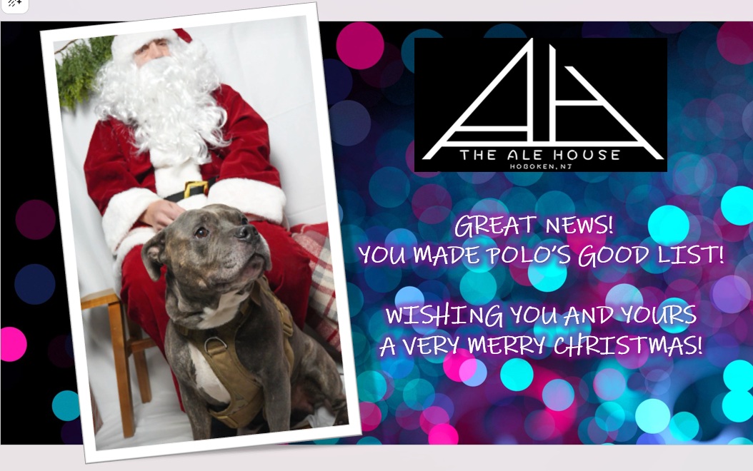 thealehouse1034's tweet image. From our families to yours, Happiest of Holidays!
11th &amp;amp; Willow
#Hoboken 🍺🍷🍸🥃
#dogfriendly🐶 #freepool🎱 #shuffleboard🥏#darts🎯#popcorn🍿#trivianight🤔
#HappyHolidays🎁 #MerryChristmas🎄 #HappyHanukkah🕎