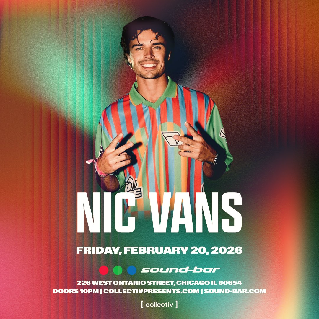 sound_bar's tweet image. Friday, February 20th, 2026

Main Room
NIC VANS
Support DJs TBA

Ticket Purchase for Main Room Event
and Full Venue Access.
*** GUARANTEED ADMITTANCE

BUY NOW sound-bar.com

*** Table Reservations available.  For pricing information email reserve@sound-bar.com

Lower…