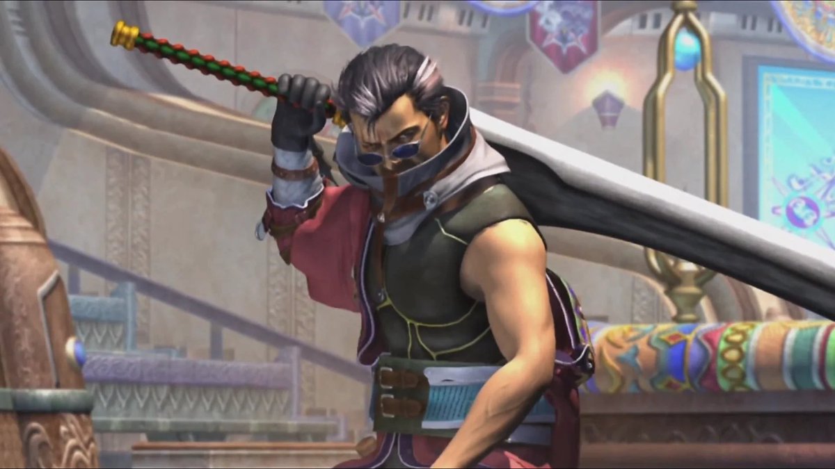 Inzziuma's tweet photo. @MariieFD Gotta promote FFX once again so I'll choose Auron, who's not a dad, but definitely has the energy~ https://t.co/ahGJ2lHFyg