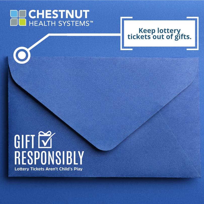 ChestnutHealth's tweet image. Children who have early exposure to gambling experiences are four times more likely to experience problem gambling. #GiftResponsibly

Visit AreYouReallyWinning.org or chestnut.org to learn about resources available to you and your loved ones.