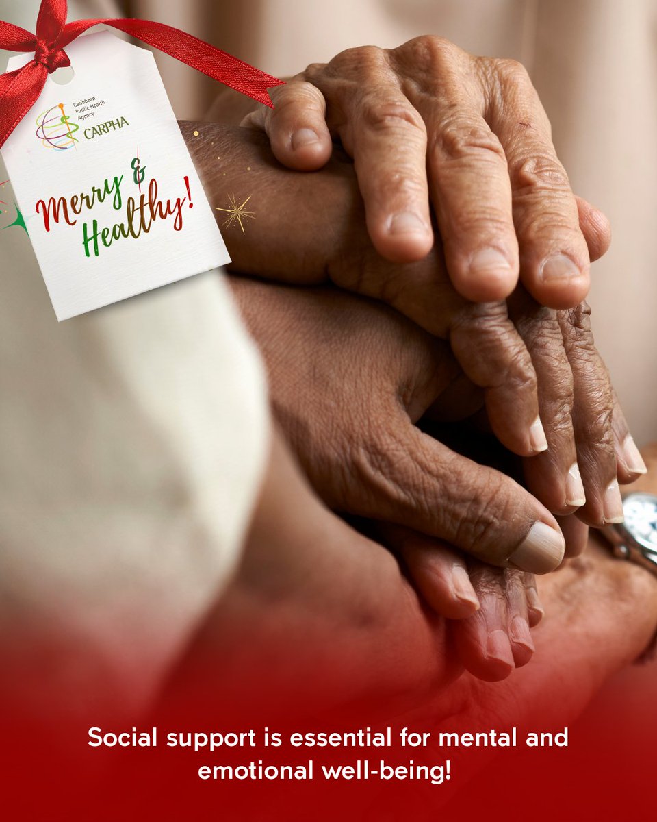 CARPHA1's tweet photo. Connection brings comfort and strength.
It can be a brief chat, a shared laugh, or a virtual hug - reach out and remind someone they’re not alone. 🫂❤️
#MerryAndHealthy #CARPHA #CARPHAChristmas🎄 #PublicHealth #Caribbean https://t.co/UHQw9jEZpk