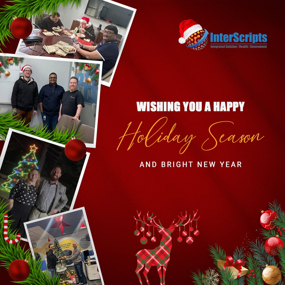 interscripts's tweet photo. Wishing you a happy holiday season and a bright New Year!

#InterScripts #BytePad #MerryChristmas #happyholidays https://t.co/qMk7JRV5sQ