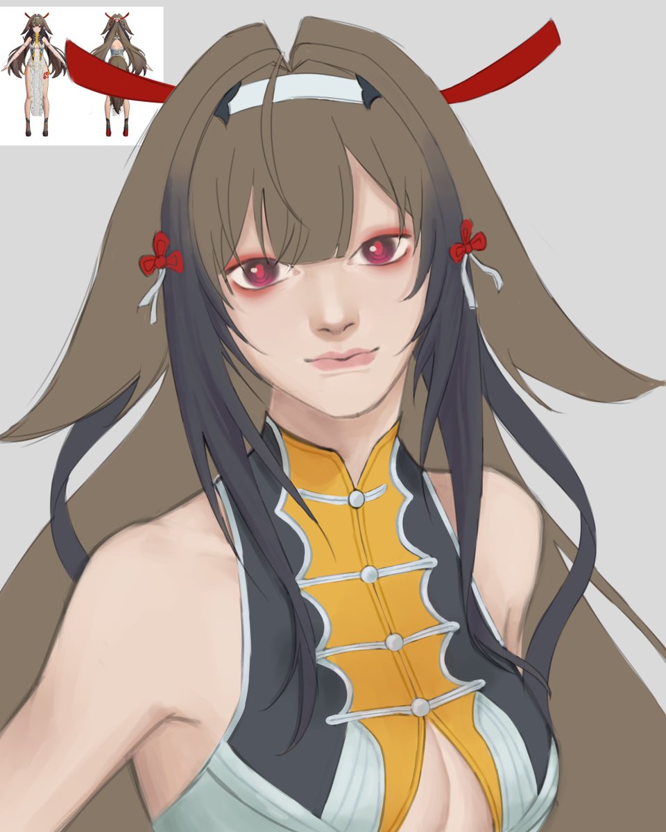 dathrorr's tweet photo. wip of #YeShunguang from #ZenlessZoneZero #fanart https://t.co/kXyp79OJvp