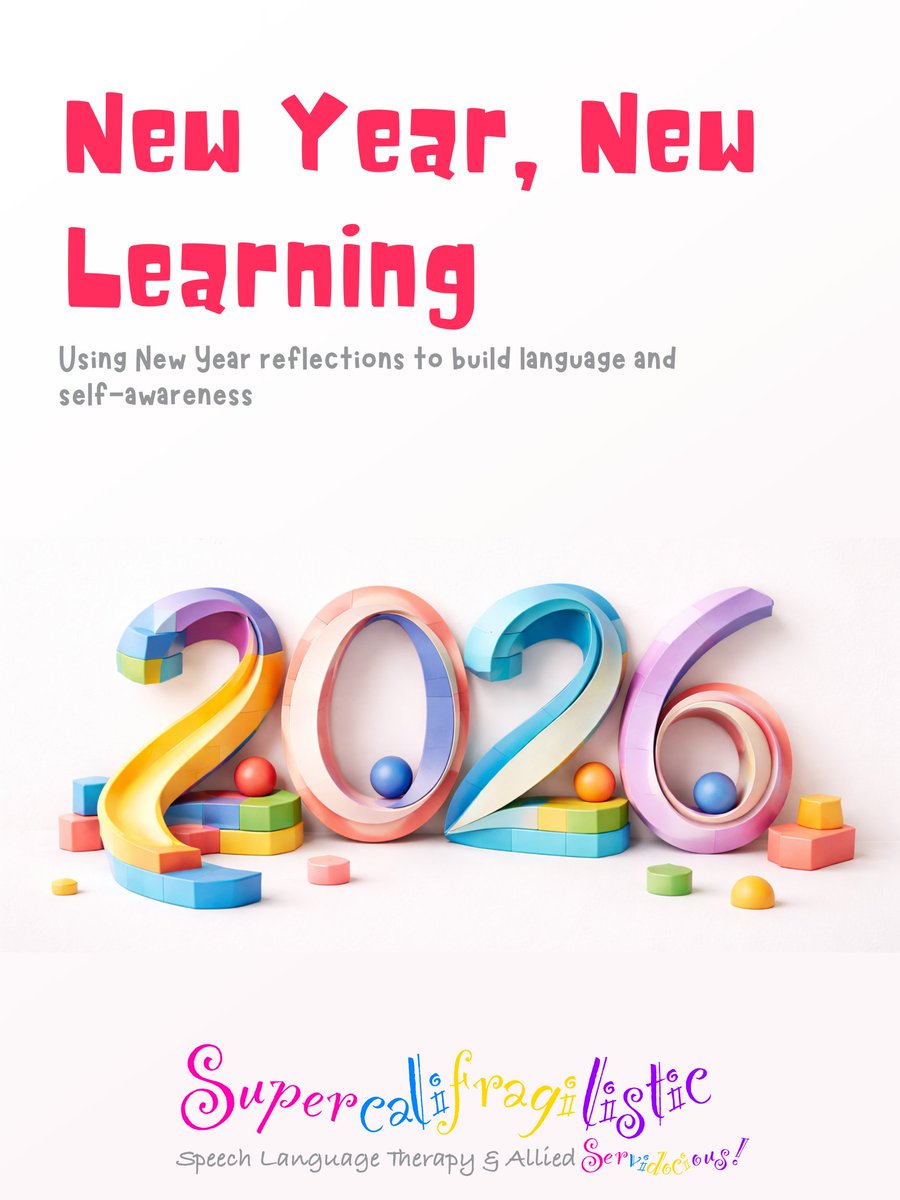SuperTherapy's tweet photo. A simple New Year reflection for kids:
“One thing I learned this year is…” ✨
Great for language, confidence, and self-awareness.
#NewYearReflection #speechtherapy https://t.co/ZxzL1ZQfdg