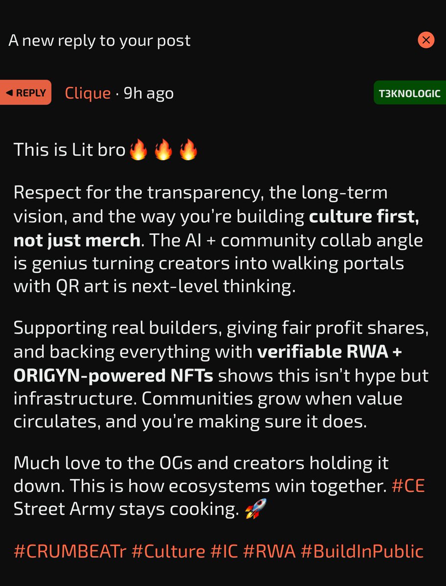 💥 This is what community support looks like.

💥 Yeah, that's a thing again.

💥 That's all that matters.

💥 If you're interested in keeping up with me more, follow me on <a href="/CrumbEatr/">CrumbEatr</a> 

💥 That's where my alpha is

💥 Ask your AI how you should prioritize your social media usage