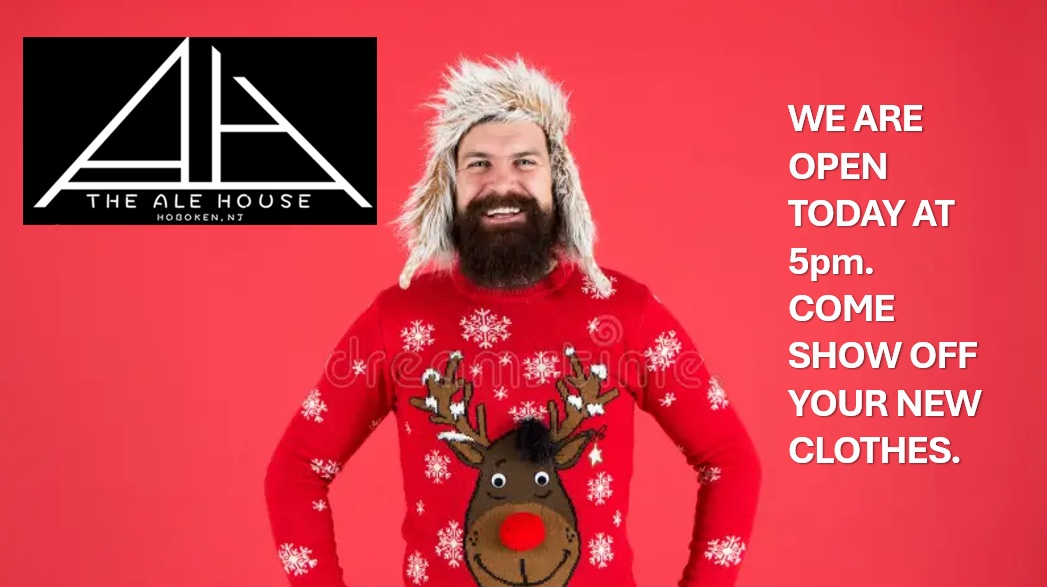 thealehouse1034's tweet image. 11th &amp;amp; Willow
#Hoboken 🍺🍷🍸🥃🎄🎅❄️
#dogfriendly🐶 
#freepool🎱 #shuffleboard🥏 #darts🎯 #popcorn🍿#trivianight🤔