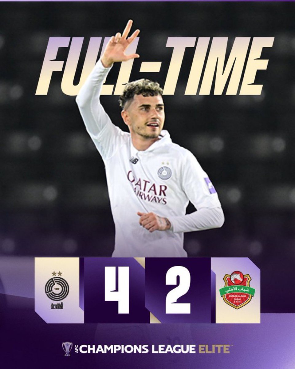 سقوط جماعي…

جميع الاندية الاماراتية خسرت في دوري ابطال آسيا للنخبة في هذه الجولة ولأول مرة..!!

الشارقة 🆚 الهلال | 0-1 ❌ خسارة

الوحدة 🆚 |  الغرافة 0-1 ❌ خسارة

شباب الاهلي 🆚 |  السد 2-4 ❌ خسارة