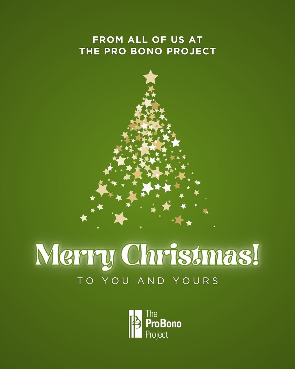 From all of us at The Pro Bono Project, Merry Christmas to you and yours!