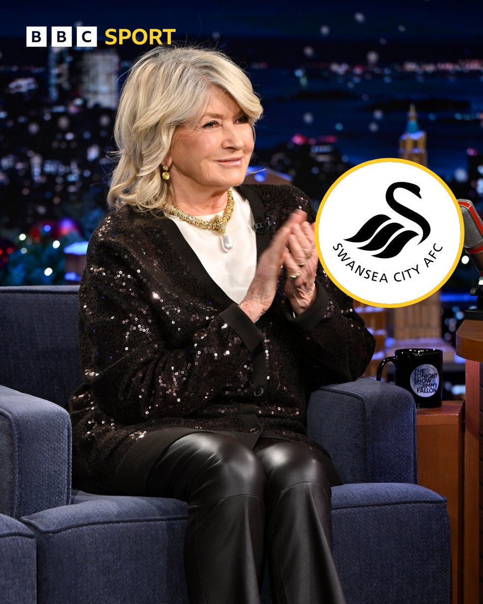 BBCSportWales's tweet image. Martha Stewart joins Snoop Dogg and Luka Modric at Swansea ✅

Swansea City have confirmed that American billionaire Martha Stewart has become the latest celebrity to join Swansea City as a co-owner 🦢

#BBCFootball #Swans