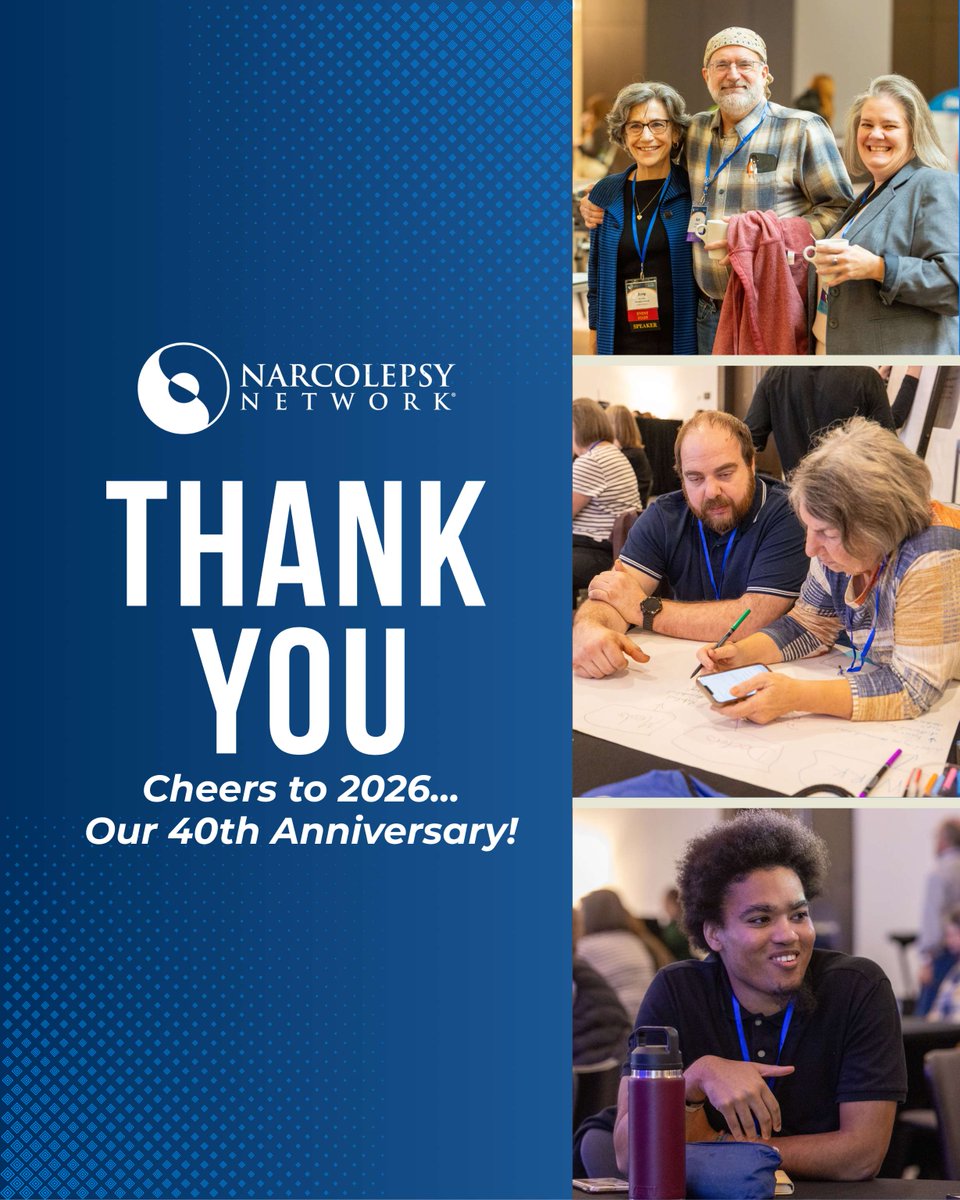 Wrapping up 2025 with gratitude and looking ahead to 2026—our 40th anniversary. 💛 Read our community update and what’s next:

narcolepsynetwork.org/thank-you-and-…